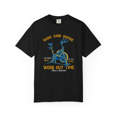 Rise And Shine Workout Time Indoor Bike Fitness T-Shirt