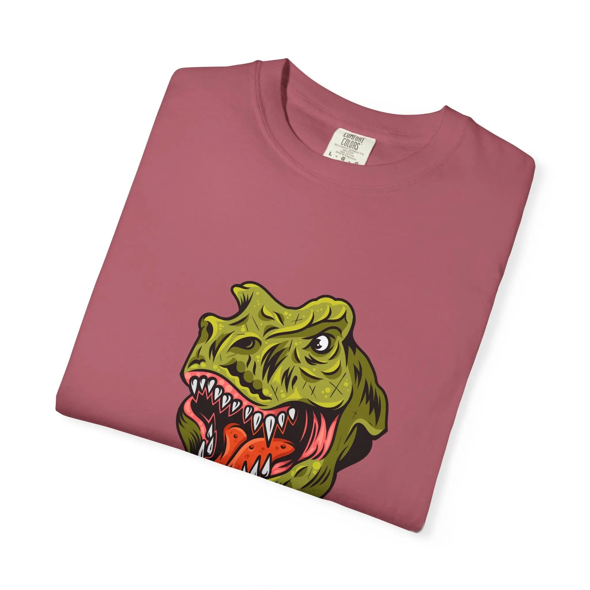 Dino Gamer Rex with Controller Video Game Fan T-Shirt - Sinful Threads