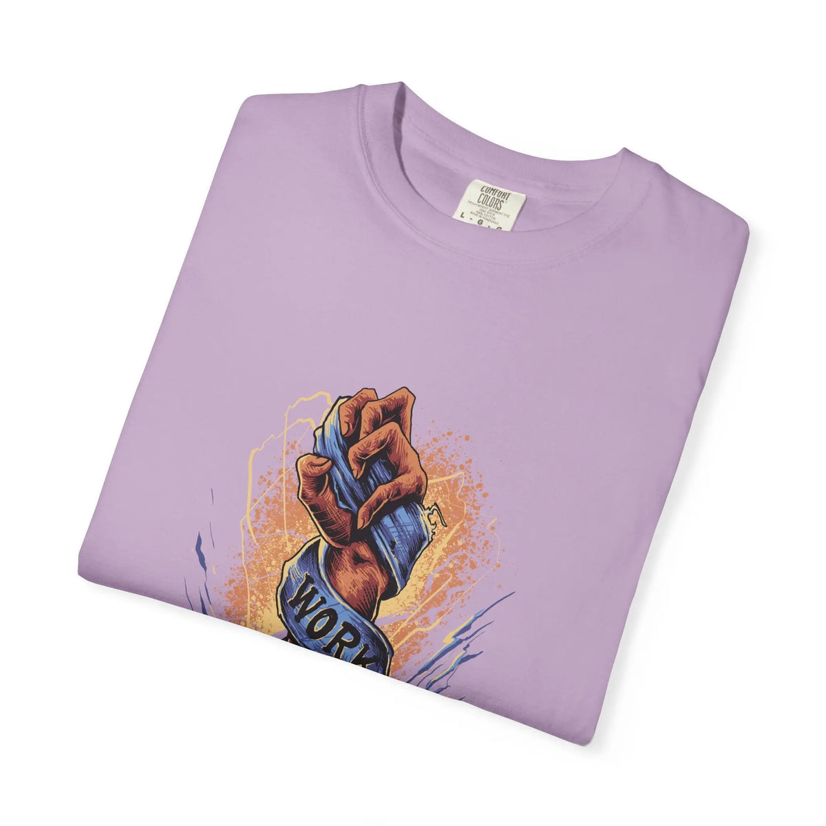 Work Hard Fist Illustration Graphic Design T-Shirt - Sinful Threads