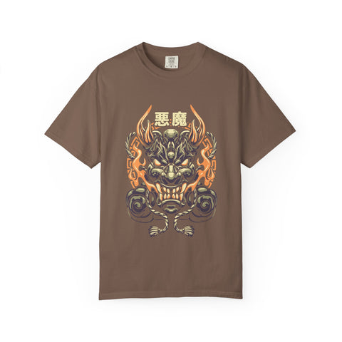 Oni Mask Shirt - Japanese Demon Tee for Evil Spirit Culture