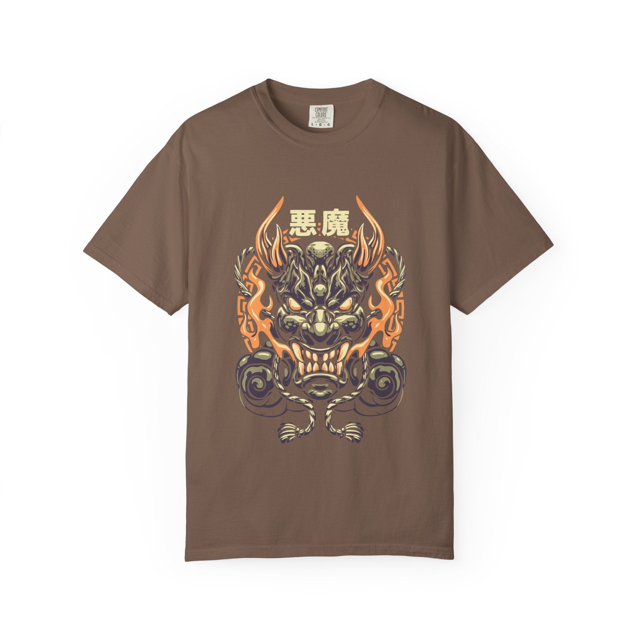 Oni Mask Shirt - Japanese Demon Tee for Evil Spirit Culture - Sinful Threads