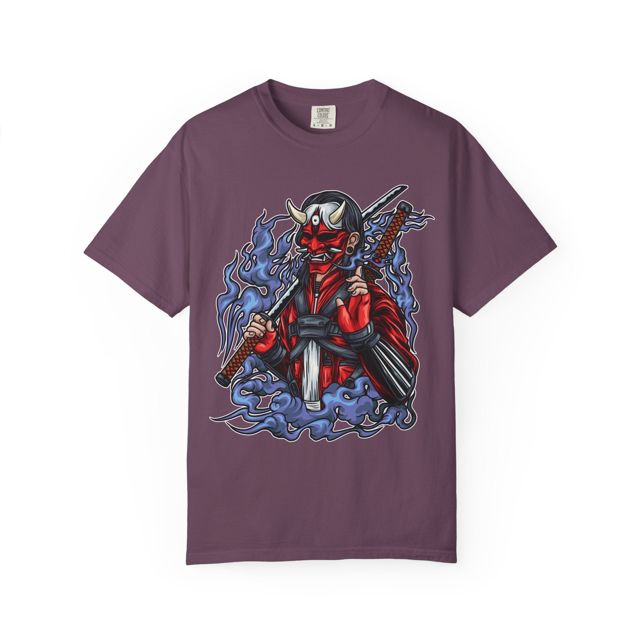 Oni mask tee - Samurai Demon Shirt - Warrior Gift - Sinful Threads
