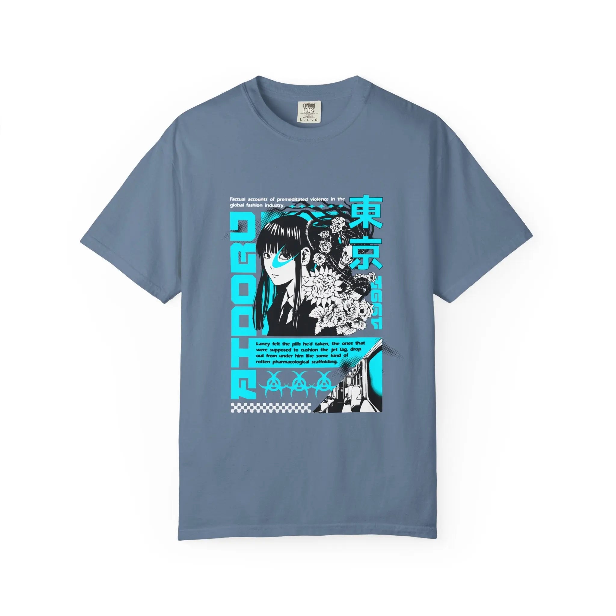 Anime Grunge Tee - Tokyo Y2K Vaporwave - Street Gift - Sinful Threads