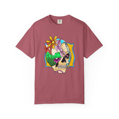 Floral Skull Shirt - Gothic Botanical Tee - Surreal Art