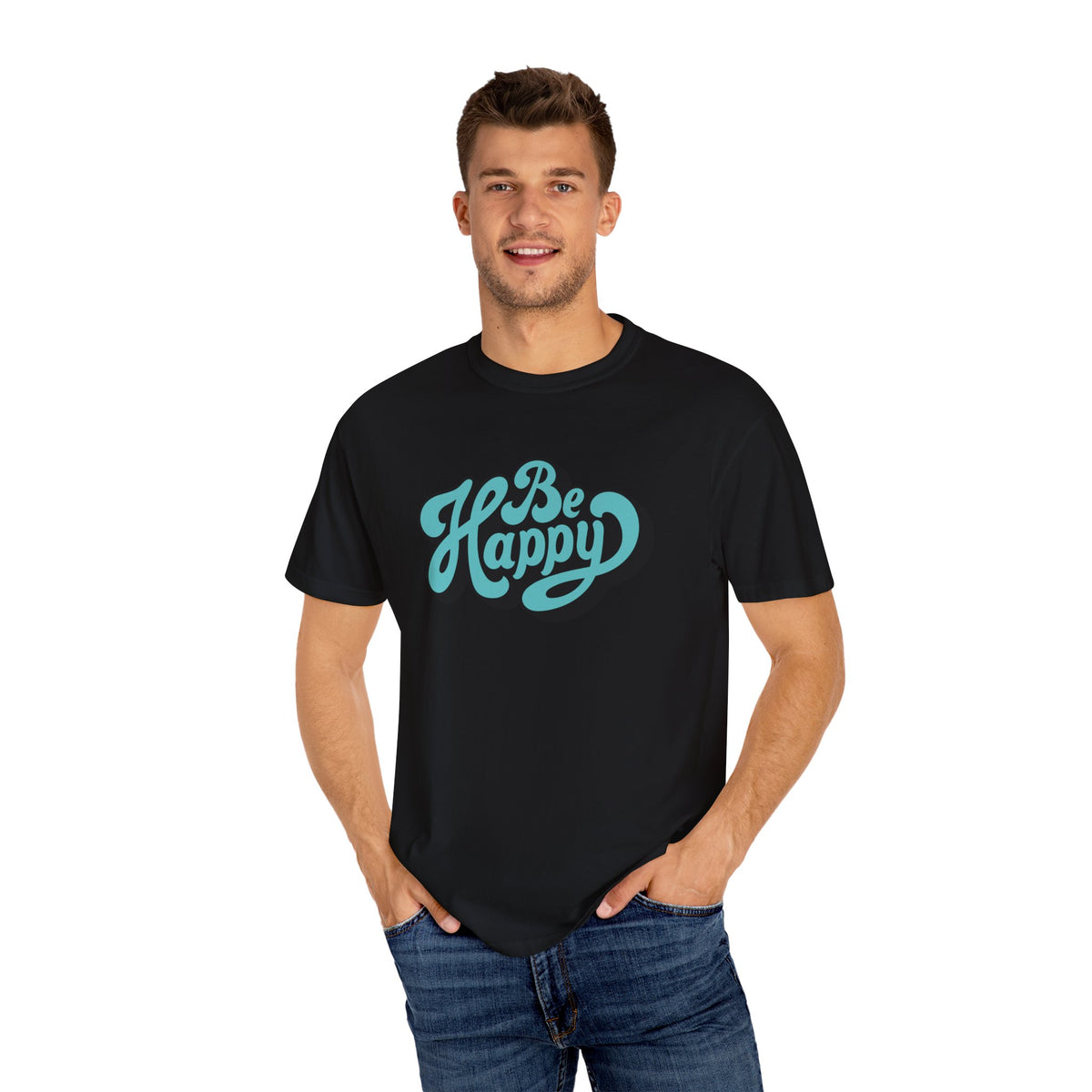 Happy Graphic Tee - Be Happy Shirt - Positive Vibes Gift
