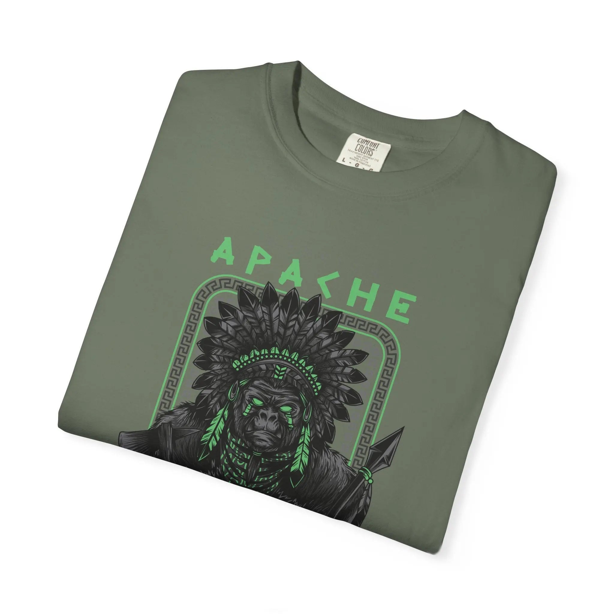 Warrior Apache Unique Graphic Illustration T-Shirt - Sinful Threads