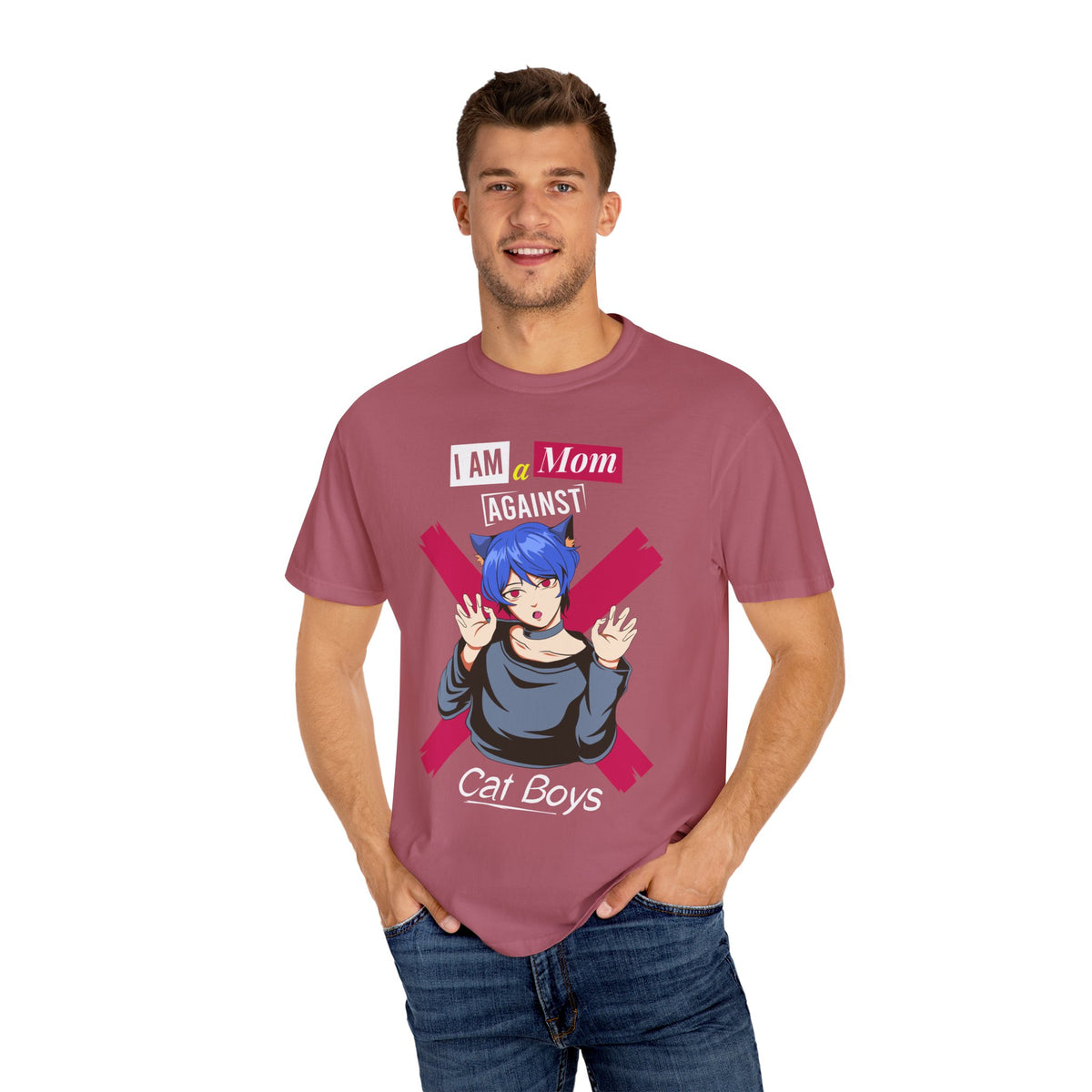 Mom Against Cat Boys Tee – Anime Cat Girl Otaku Mom Shirt