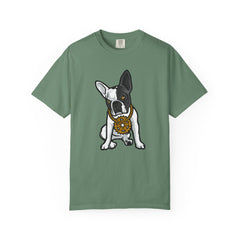 Cartoon French Bulldog with Gear Necklace Cool Dog T-Shirt