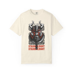 Strong Knight Design with Bold Graphics T-Shirt
