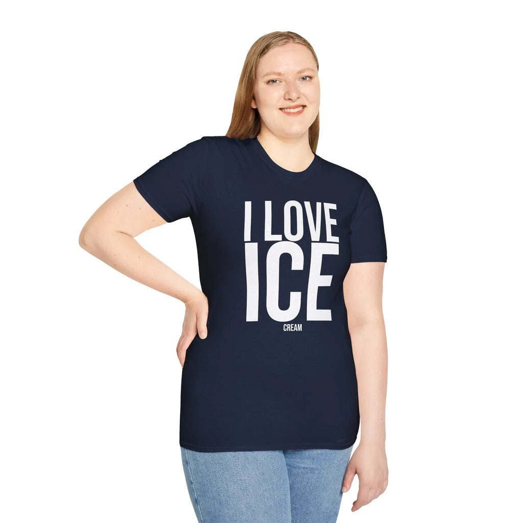 Political Satire Shirt - I Love ICE Cream Funny Tee Printify