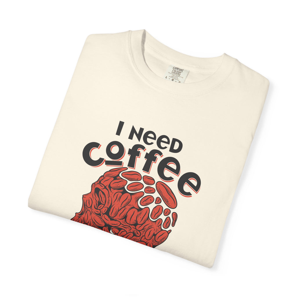 Coffee Skull Shirt - Funny Bold Graphic - Caffeine Addict Tee - Sinful Threads