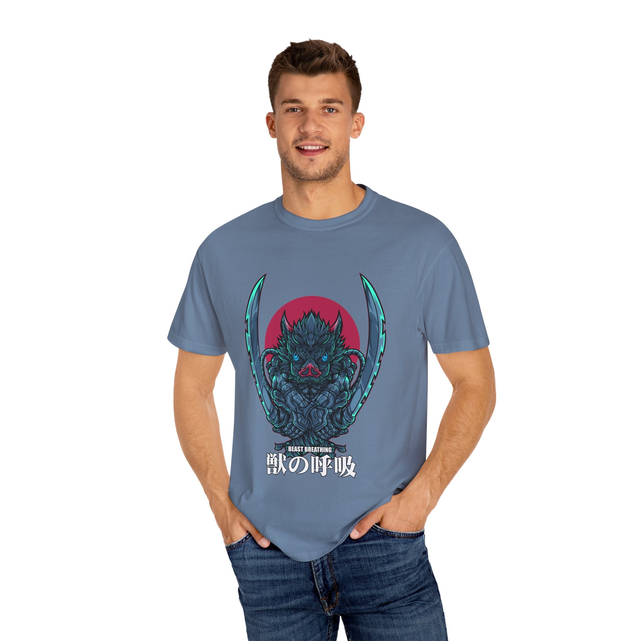 Wild Boar Beast Breathing Tee Modern Anime Graphic - Sinful Threads