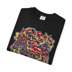 Mushroom skull shirt - fungi gothic tee - macabre gift