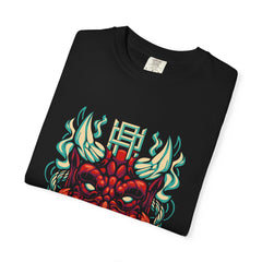 Oni Mask Shirt - Japanese Demon Tee for Horror Culture Fans