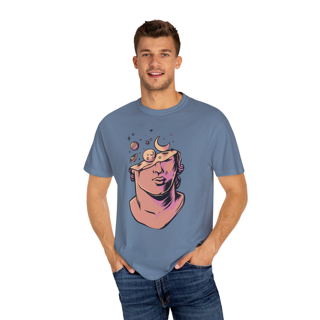 Celestial Space Bust Creative Unique Style T-Shirt - Sinful Threads