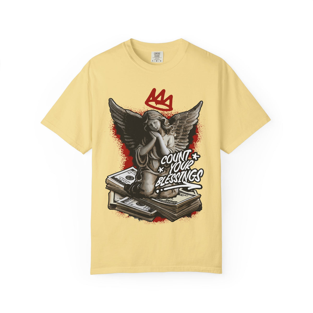 Count Your Blessings Angel Tee – Crown Inspired Shirt - Sinful Threads