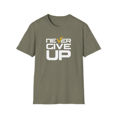 Never Give Up Motivational Graphic Tee - Inspiring Persistence