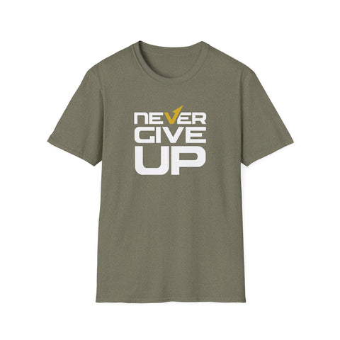 Never Give Up Motivational Graphic Tee - Inspiring Persistence