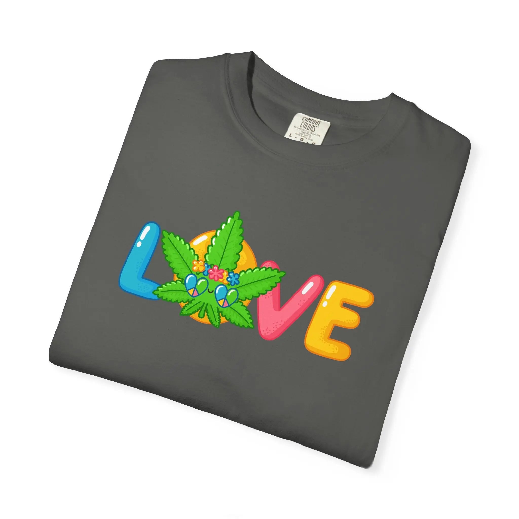 Love Stoner Graphic Shirt - Buy Minimalist Cannabis Valentine Gift - Sinful Threads