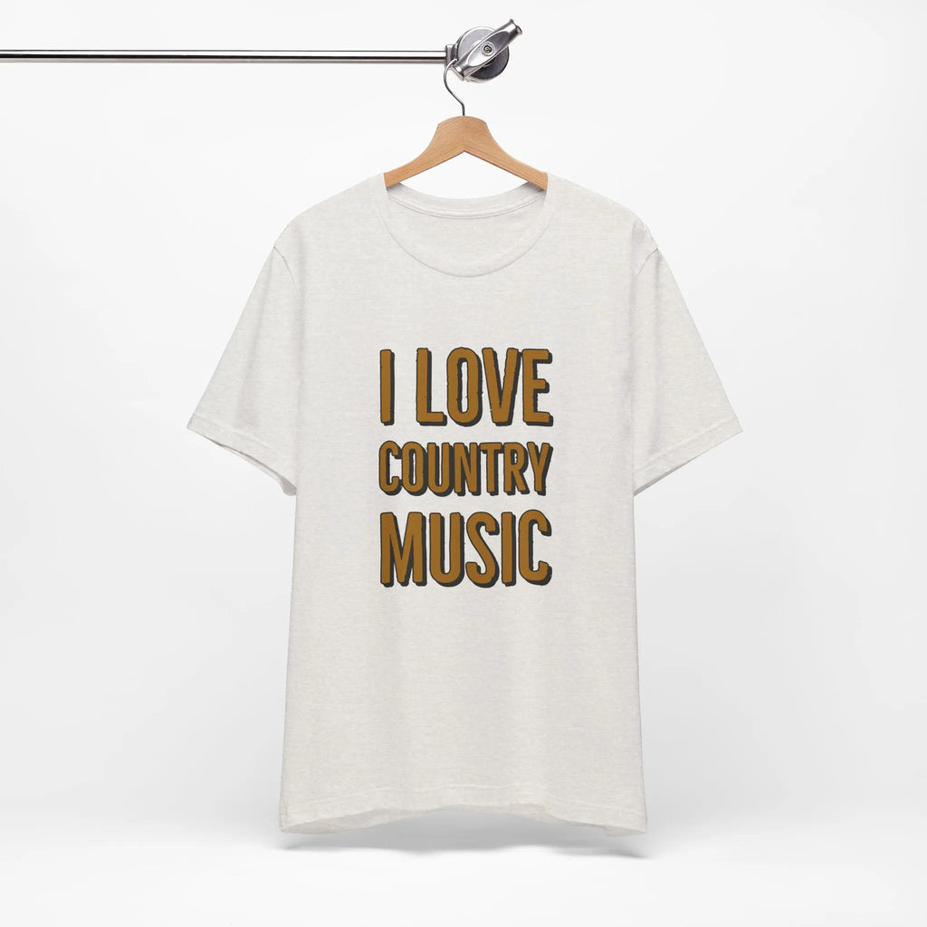 I Love Country Music Graphic Tee - Country Fan Festival Shirt Printify