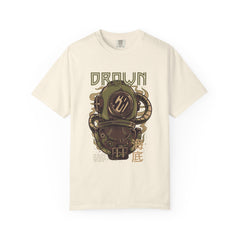 Drown Deep Sea Diver With Quote Graphic Cool Design T-Shirt
