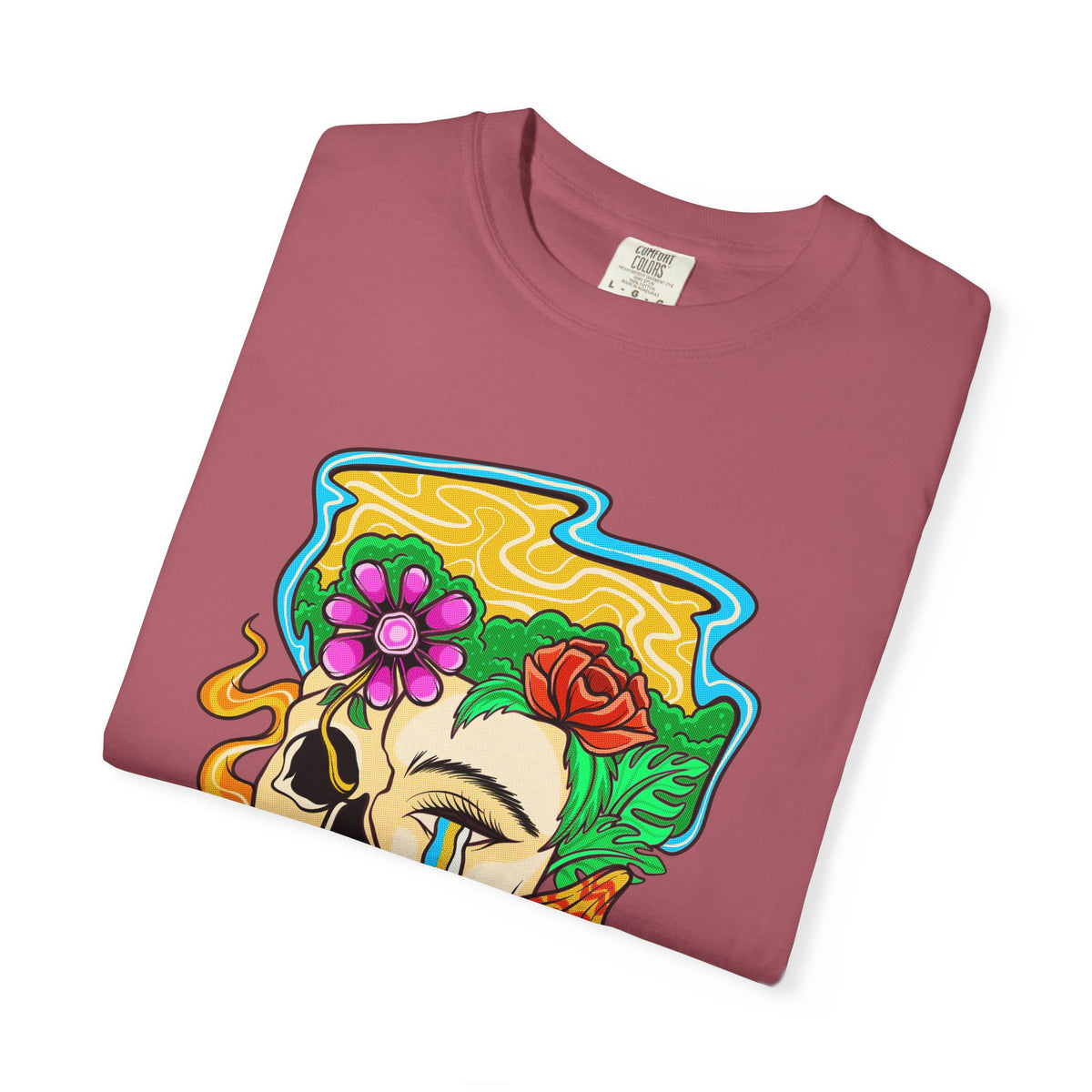 Floral Skull Shirt - Skeleton Graphic Tee - Artistic Gift