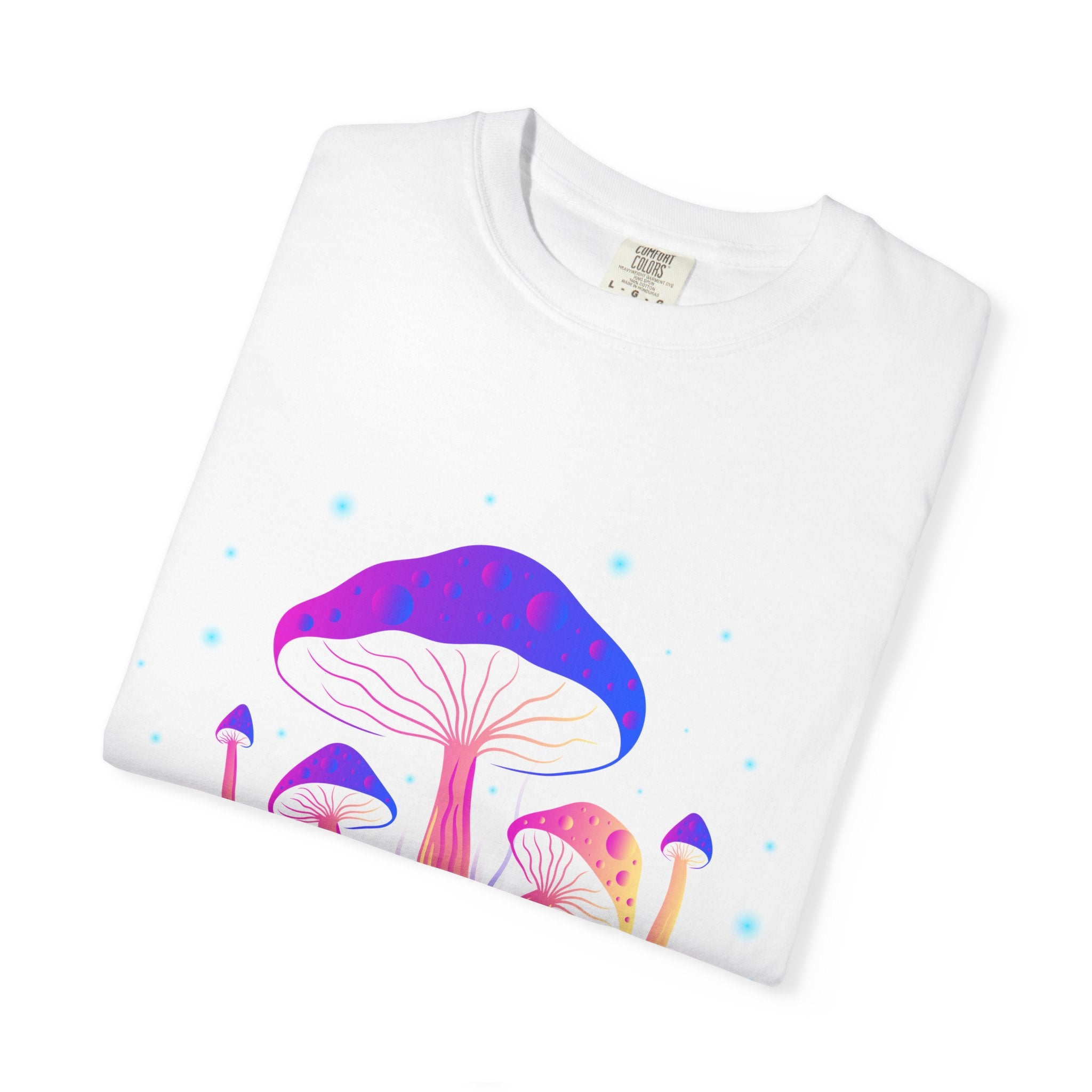 Psychedelic Mushroom Tee - Vibrant Trippy Fungi Art Gift - Sinful Threads