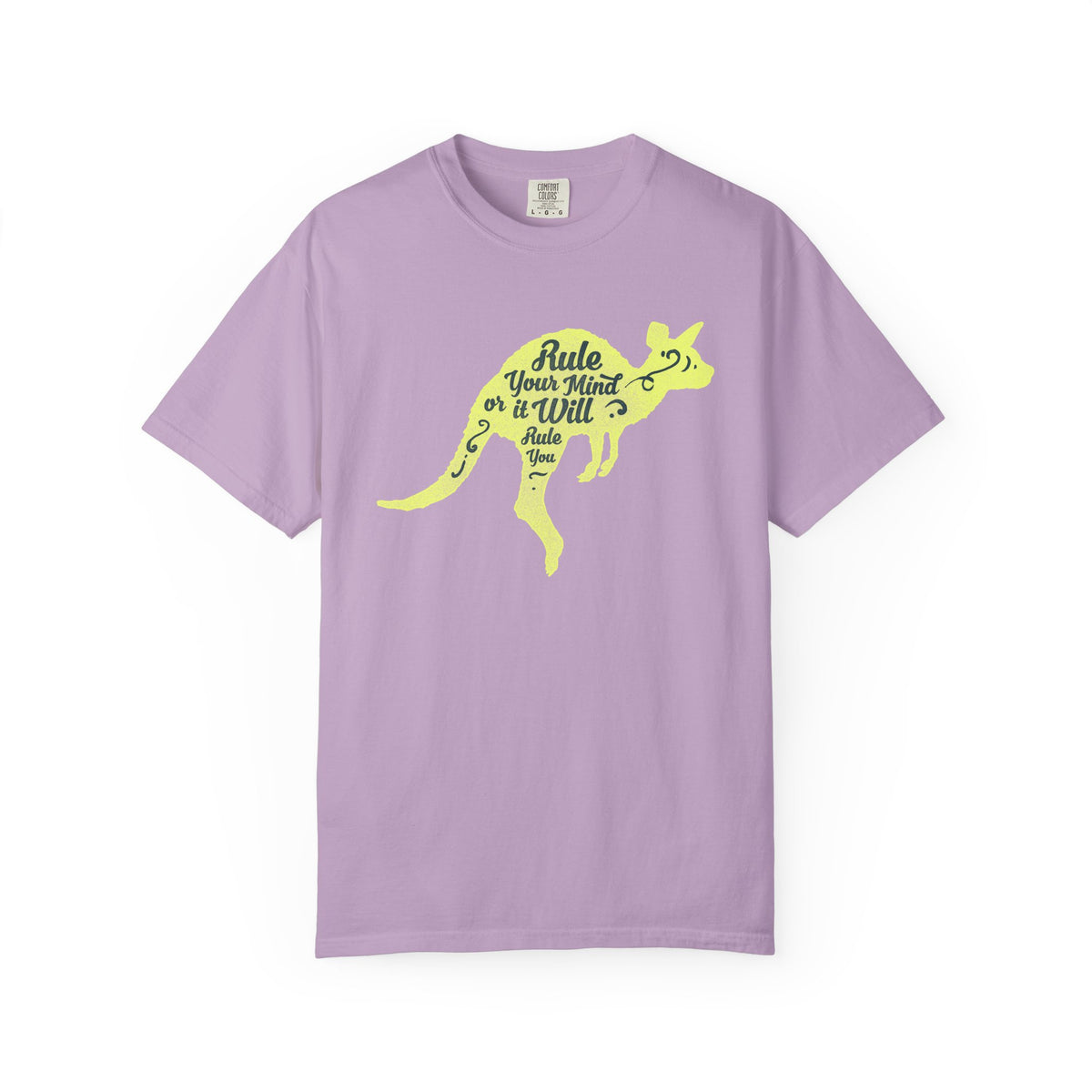 Kangaroo Silhouette with Mental Rules Greatness T-Shirt - Sinful Threads