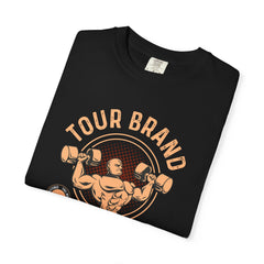 Tour Brand Gym No 1 Design for Strong People T-Shirt