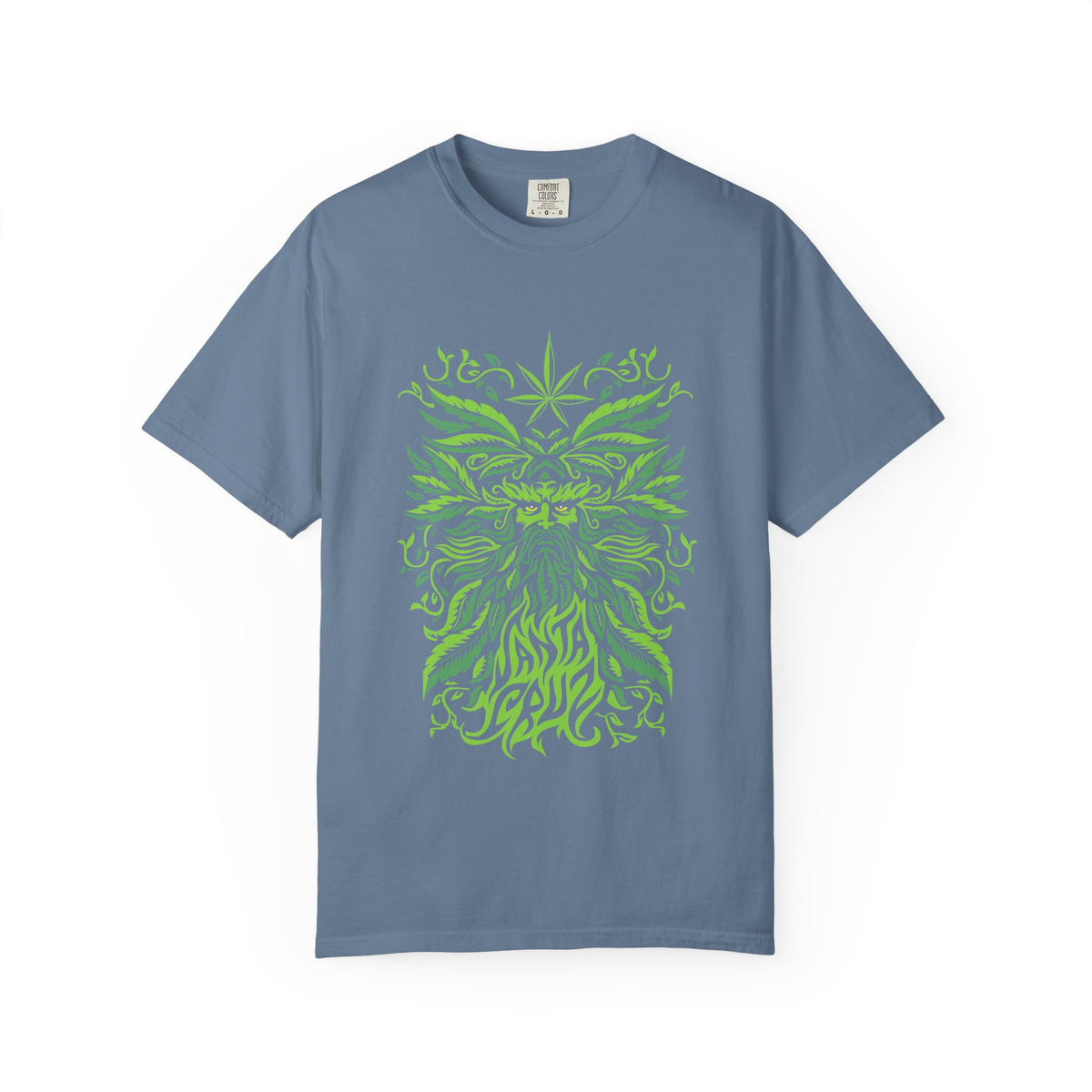 Santa Cruz Tee - Green Man Festival Cannabis Leaf Art