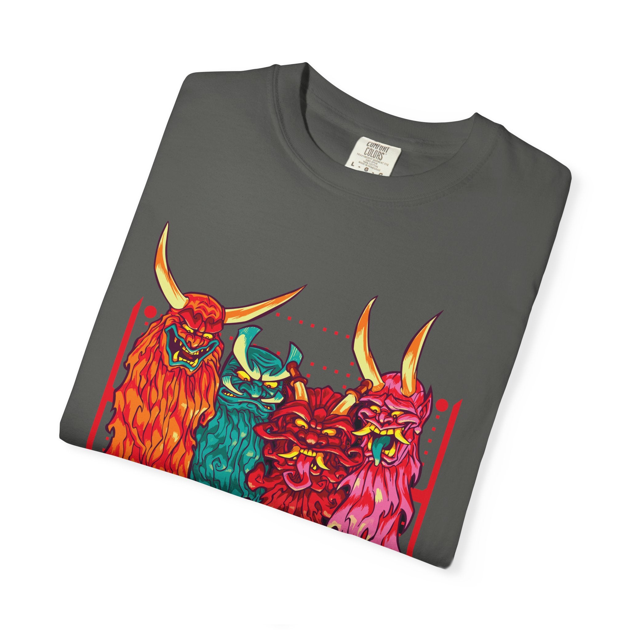 Oni T Shirt - Samurai Tee with Bold Japanese Design - Sinful Threads
