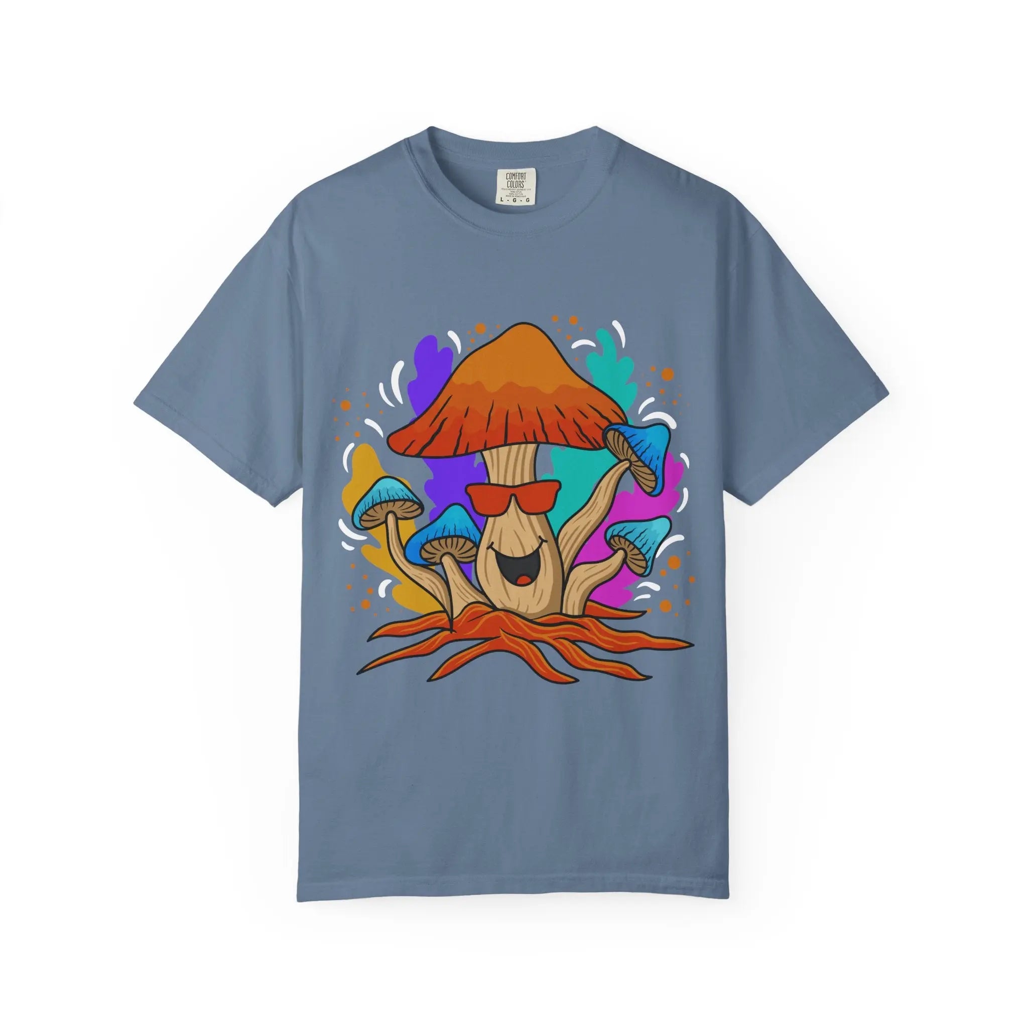 Psychedelic Mushroom Tee - Trippy Sunglasses Fungi Gift - Sinful Threads