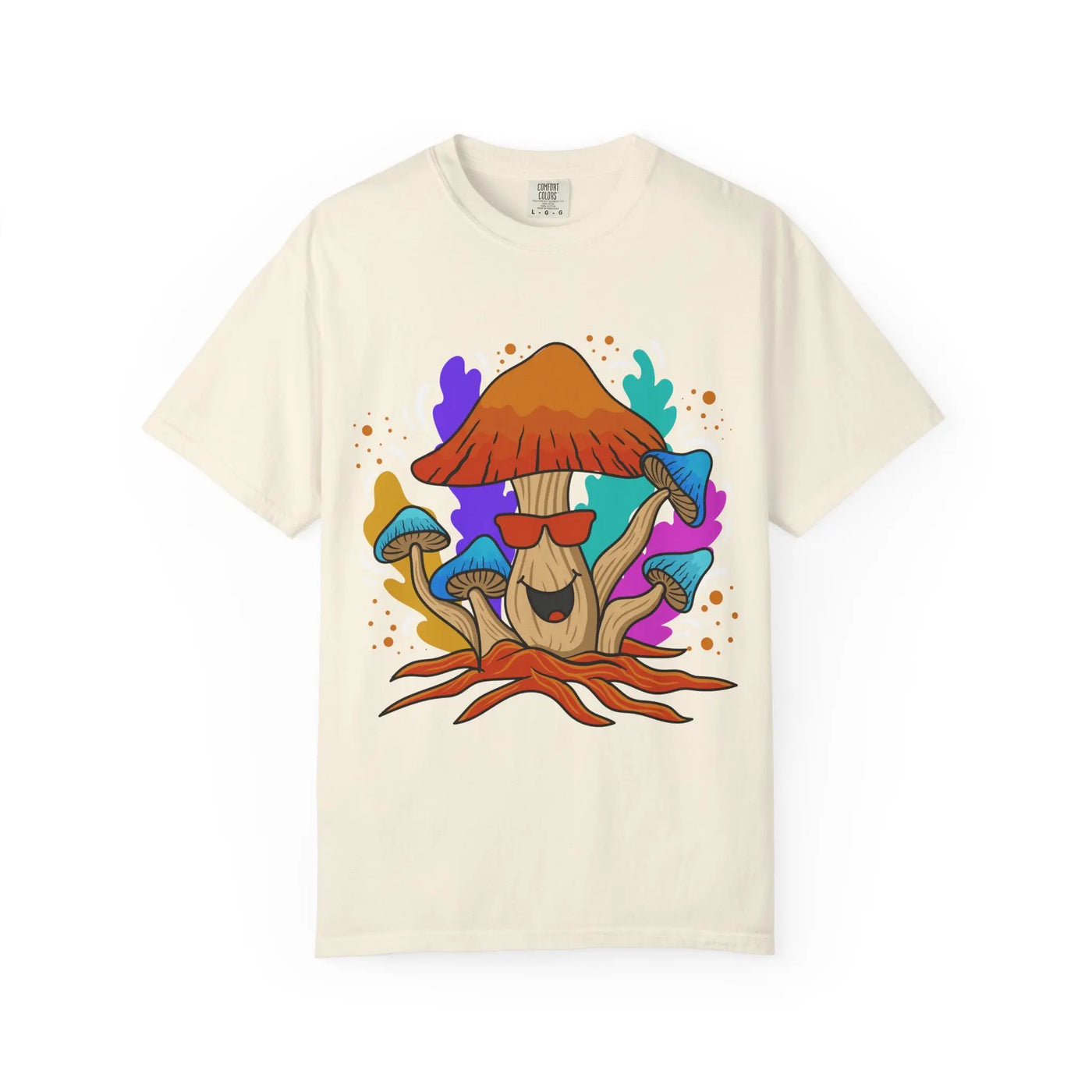 Psychedelic Mushroom Tee - Trippy Sunglasses Fungi Gift - Sinful Threads