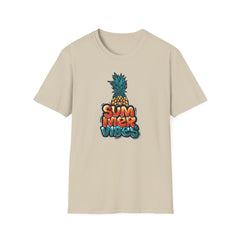 Bold Pineapple Print Tee - Summer Vibes Tropical Graphic
