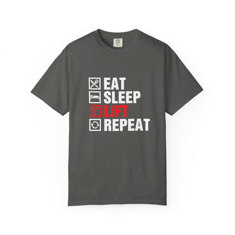 Eat Sleep Lift Repeat Fitness Training Motivation T-Shirt
