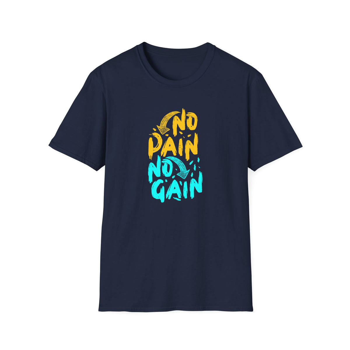 No Pain No Gain Motivational Graphic Tee - Inspire Success