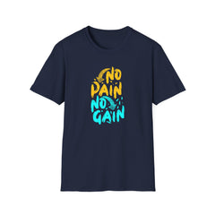 No Pain No Gain Motivational Graphic Tee - Inspire Success