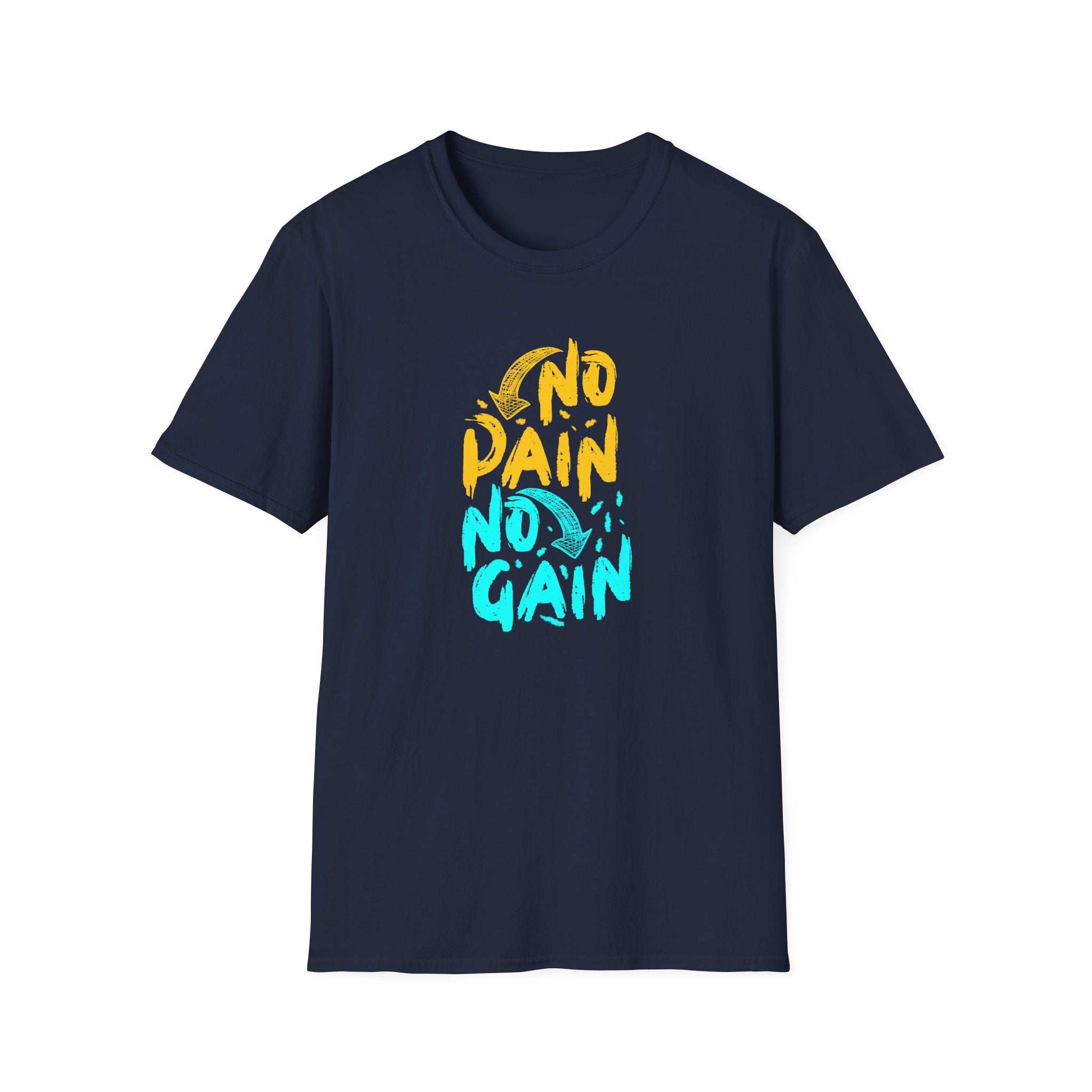 No Pain No Gain Motivational Graphic Tee - Inspire Success - Sinful Threads