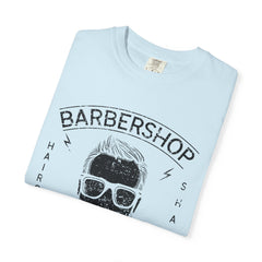 Barbershop Haircuts Shaves Classic Design Trendy T-Shirt - Sinful Threads