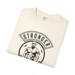 Stronger Everyday Fitness Motivation Graphic Design T-Shirt
