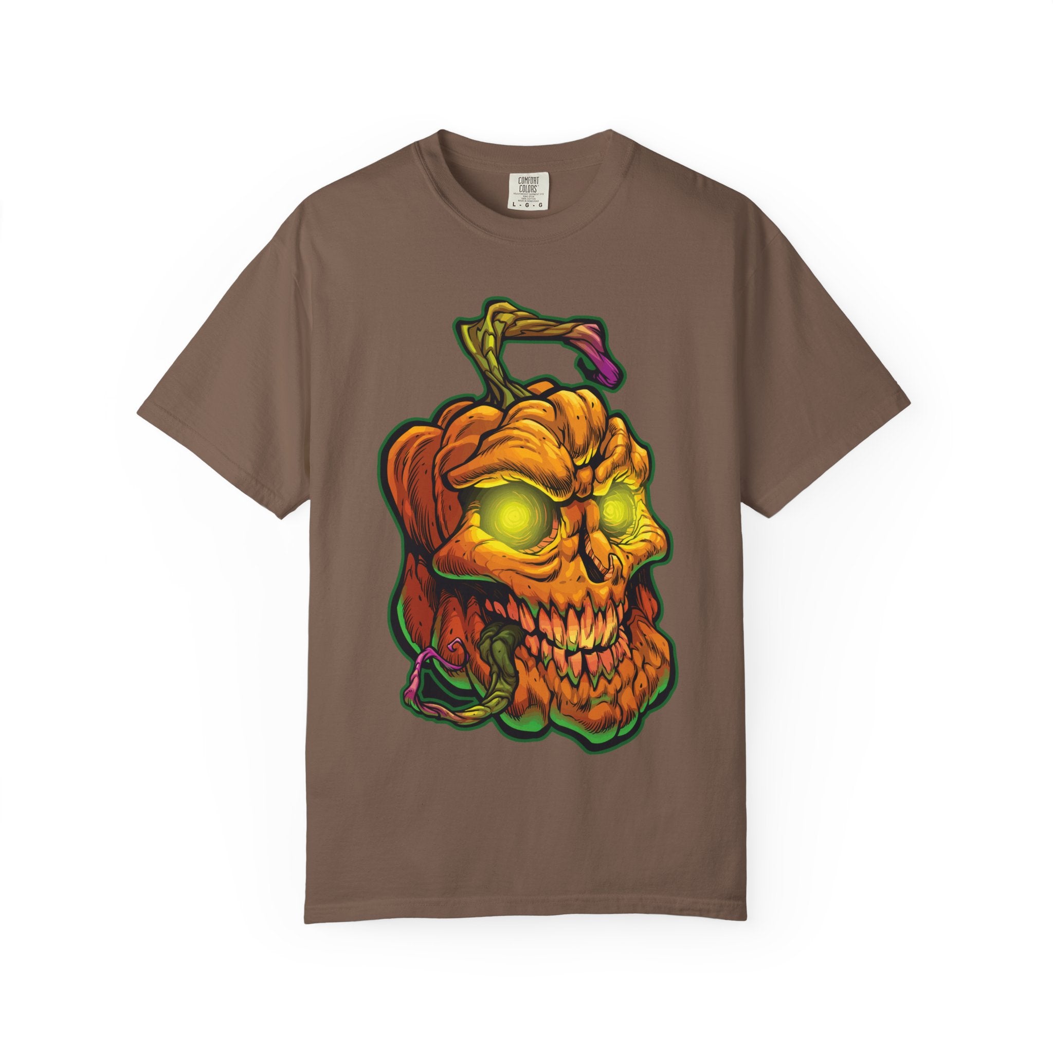Pumpkin Skull Tee - Spooky Halloween Shirt for Horror Fans - Sinful Threads