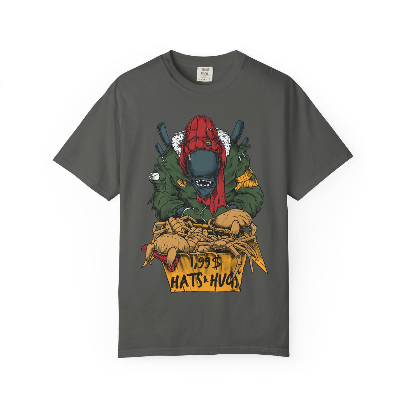 Alien Hugs Funny Shirt - Facehugger Sci-Fi Comedy Tee - Sinful Threads
