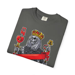 Red Queen T-shirt – Skull Graphic Top – Queen of Hearts