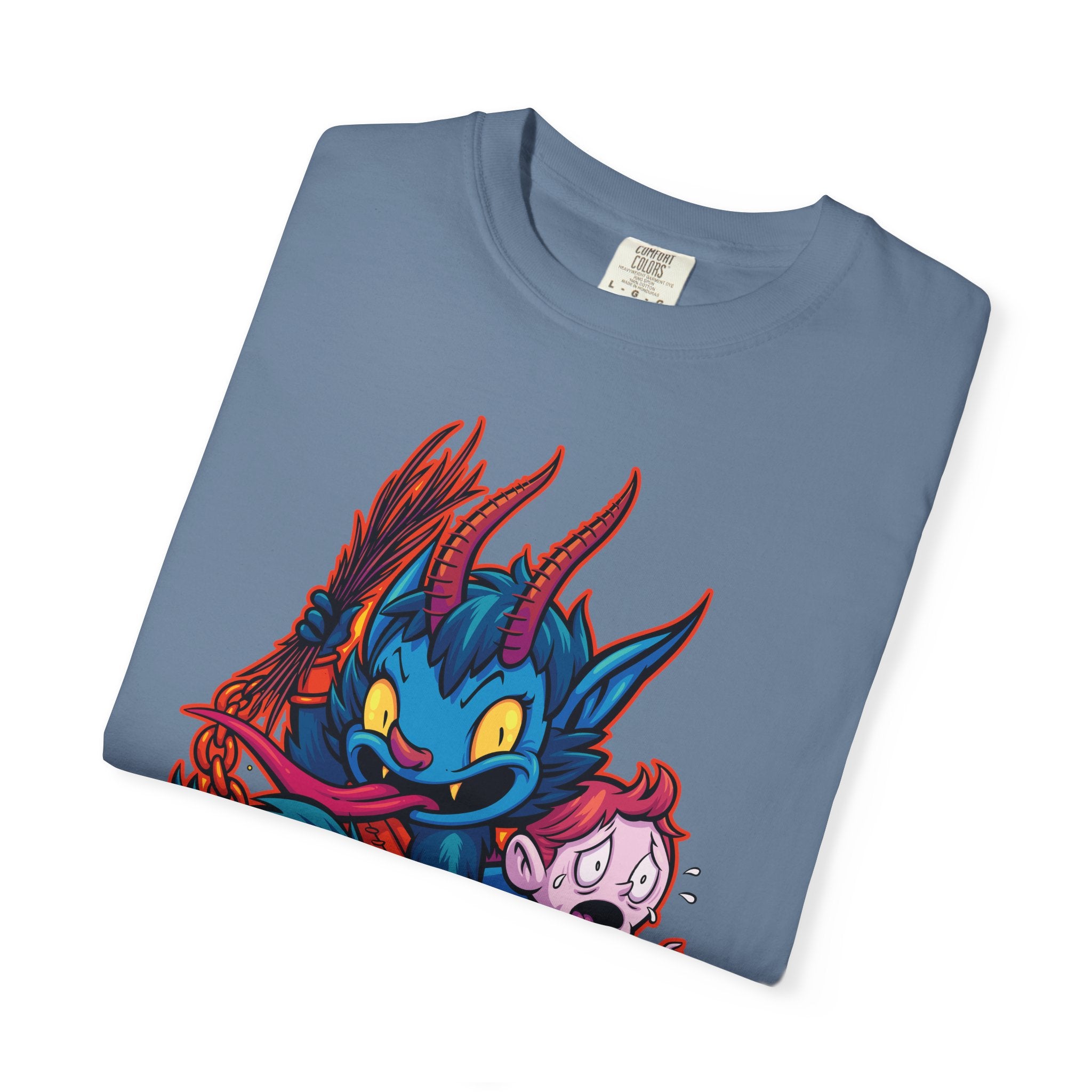 Kawaii Krampus Tee - Cute Cartoony Holiday Shirt - Sinful Threads