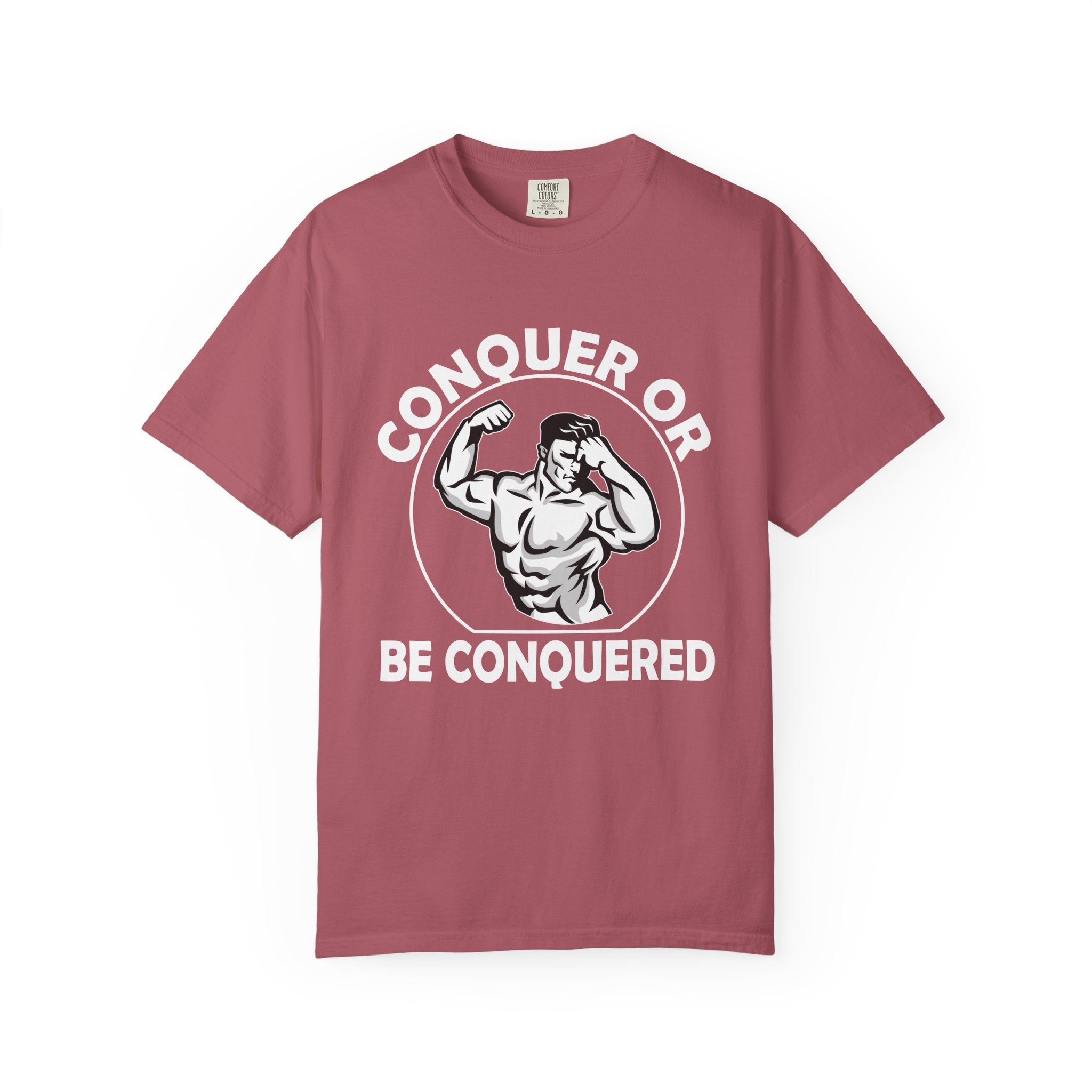 Conquer Fitness Motivation Graphic T-Shirt - Victory Design - Sinful Threads