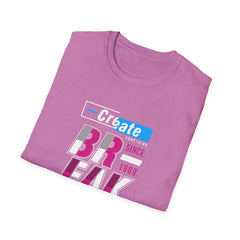 Create Something Break The rules Glitch Style Graphic Tee - Sinful Threads