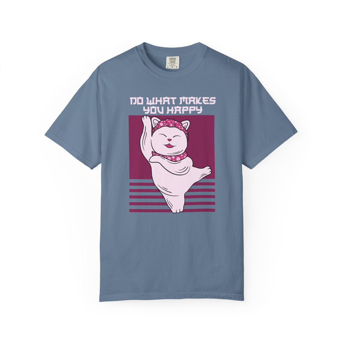 Lucky Cat Shirt - Maneki Neko Tee - Happy Quote Gift