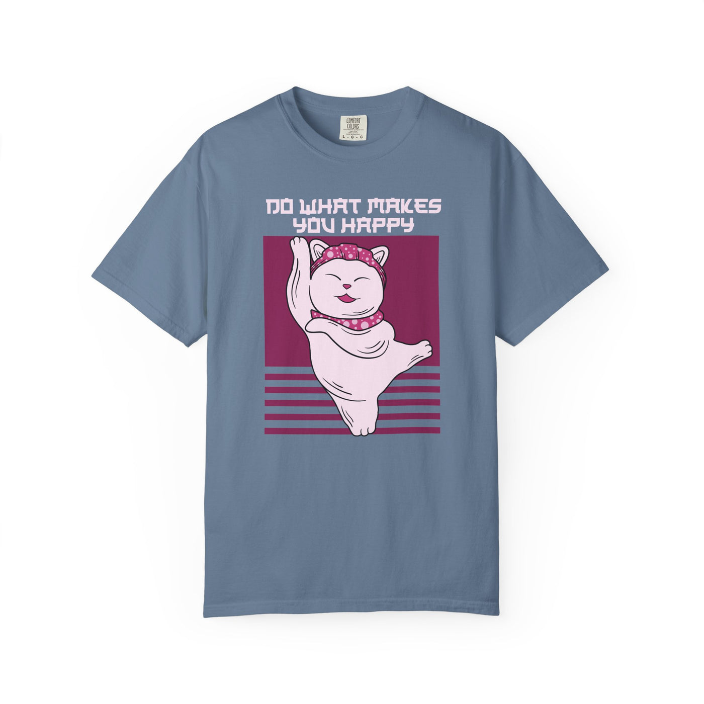 Lucky Cat Shirt - Maneki Neko Tee - Happy Quote Gift - Sinful Threads