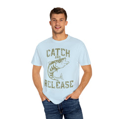 Catch And Release Fishing Graphic Artwork Design T-Shirt