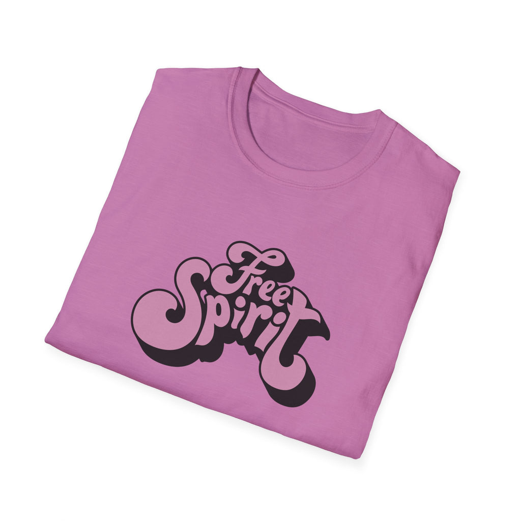 Free Spirit Groovy Graphic Tee - Retro Boho Lifestyle - Sinful Threads